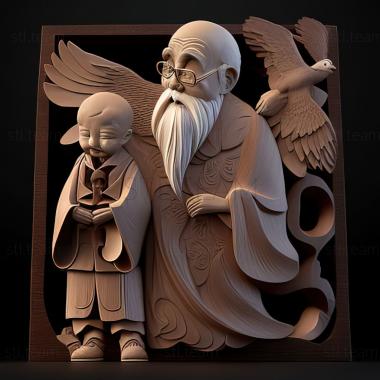 3D model On a Wingull and a Prayer Old Man Hagi and the Camome P (STL)